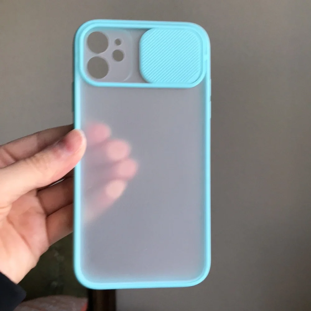 For iPhone 11 phone case with camera slider saver